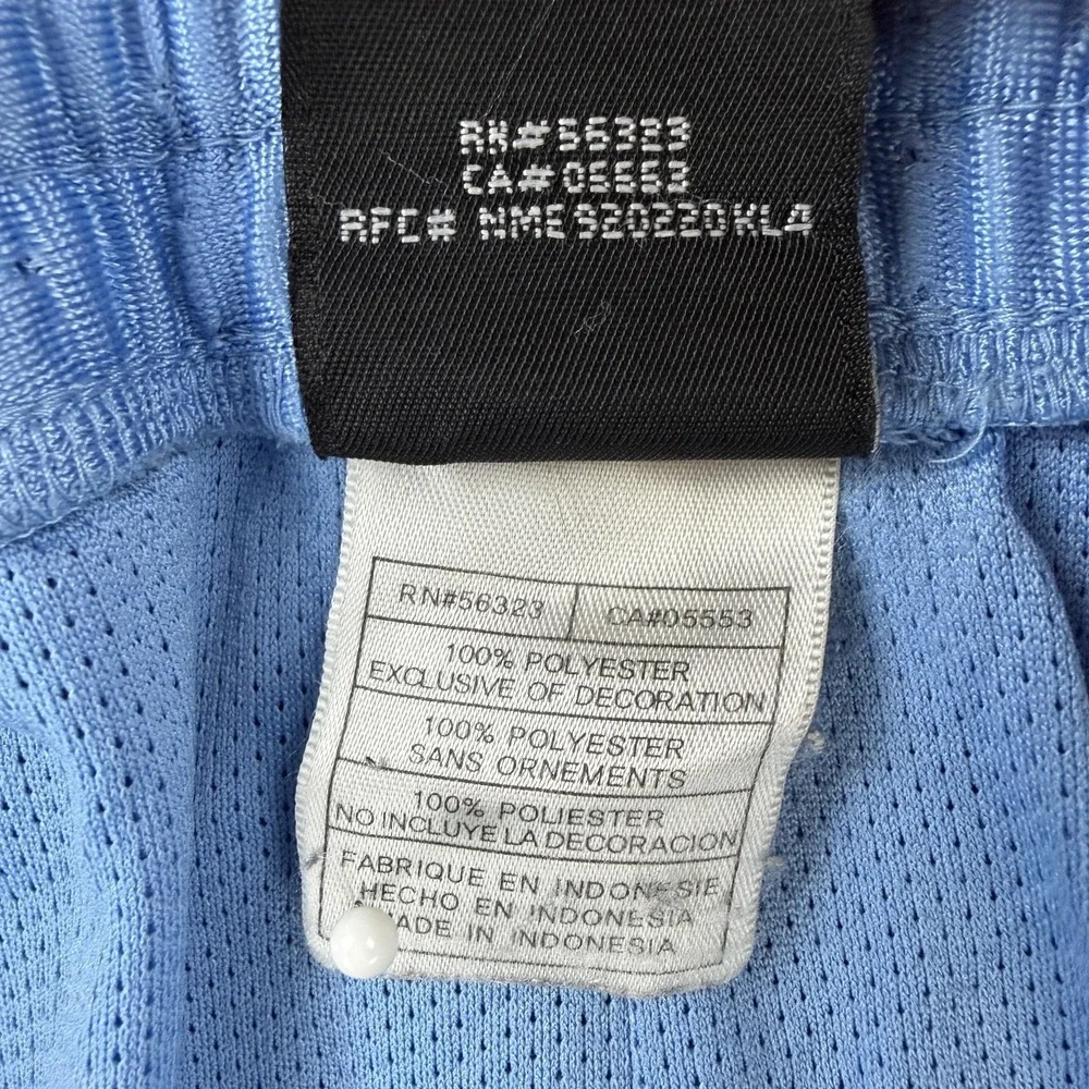 North Carolina Tar Heels Shorts Mens XL Blue NCAA Basketball Jordan Jumpman Mesh